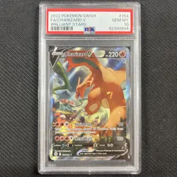 Charizard V 154/172 PSA 10 Pokemon Card Alternate Art English Brilliant Stars - Image 4