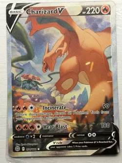 Charizard V 154/172 ALT Alternate Full Art Pokemon Card Brilliant Stars - Image 2