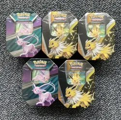 Pokemon TCG Heroes Tin Factory Sealed 2 ESPEON 3 JOLTEON. - Image 1