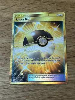 Secret Rare Ultra Ball 161/149 Pokemon TCG Sun & Moon Base Set - Image 3