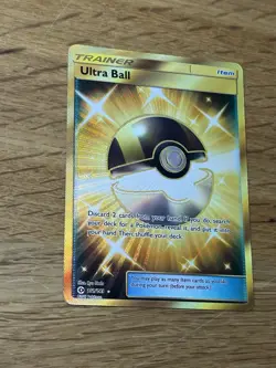 Secret Rare Ultra Ball 161/149 Pokemon TCG Sun & Moon Base Set - Image 4