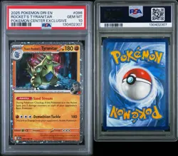 Pokemon TCG Team Rockets Tyranitar Pokemon Center Stamped, 096/182 PSA 10 - Image 3