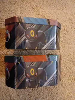 Pokemon TCG Umbreon & Sylveon V Heroes Tins Both NEW AND SEALED - Image 2