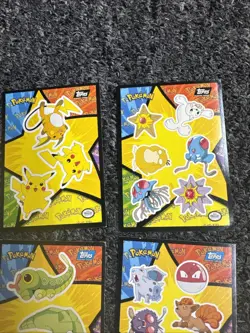 Topps Pokemon 1st Movie Puzzle/Sticker Set 1999 Black/Blue Logo - Image 4