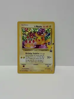 Pokemon TCG Birthday Pikachu Holo #24 25th Anniversary Celebrations - Image 1