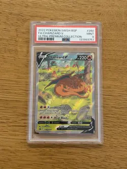 2022 Pokemon SWSH Ultra-Premium Collection Promo FA/Charizard V PSA 9 - Image 1