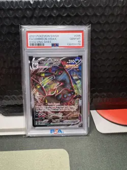2021 Pokemon Sword And Shield Umbreon VMAX Full Art Evolving Skies PSA 10 - Image 1