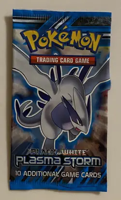 EMPTY Pokemon Plasma Storm Lugia Booster Pack TORN BACK - Image 1