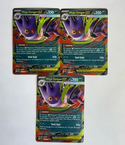 Lot of 3 Mega Gengar EX 056/094 Phantasmal Flames Pokemon TCG - Image 2