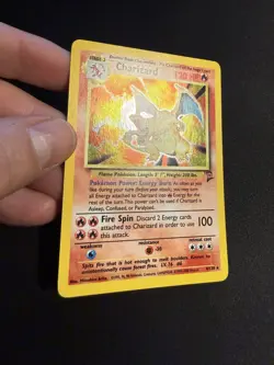 Pokemon Vintage WOTC Charizard 004/130 Base Set 2 Holo LP+ - Image 3