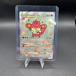 Simisear Vstar Pokemon Crown Zenith Galarian Gallery GG37/GG70 Holo Full Art NM - Image 1