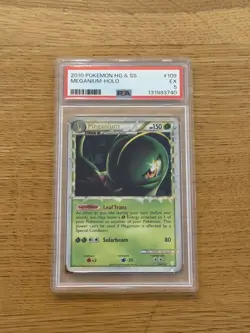 2010 Pokemon HGSS Meganium Prime Holo 109/123 PSA 5 - Image 1