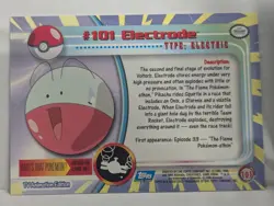 2000 Pokemon TV Animation Series 2 #101 Electrode Blue Logo Holo NM - Image 2
