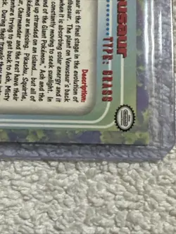 VENUSAUR #03 POKEMON 1999 TOPPS HOLO SERIES 1 TV ANIMATION BLACK LABEL - Image 5