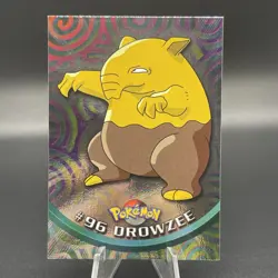Pokemon Drowzee #96 Topps Blue Logo, Silver Foil, Series 2 - NM - Image 1