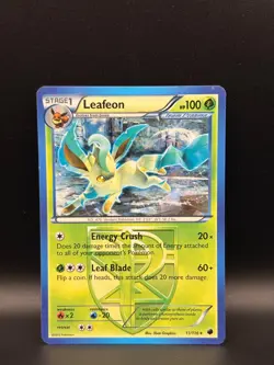 Pokemon TCG Leafeon 11/116 Cracked Ice Holo Rare & Rare Plasma Freeze Lot - LP - Image 3