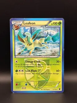 Pokemon TCG Leafeon 11/116 Cracked Ice Holo Rare & Rare Plasma Freeze Lot - LP - Image 5
