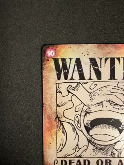 MONKEY D. LUFFY WANTED ALT ART ONE PIECE OP05-119 EMPERORS/NEW WORLD 2024 OP09 - Image 3