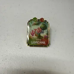 Disney Lorcana Archazia's Island Mad Hatter Unruly Eccentric Promo Pin - NEW - Image 1