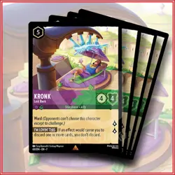 Disney Lorcana: Kronk Laid Back 63/204 Rare Archazia's Island x4 - Image 1