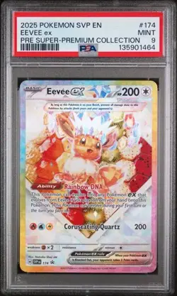 PSA 9 - 2025 POKEMON SVP EN-SV BLACK STAR PROMO #174 EEVEE EX - Image 1