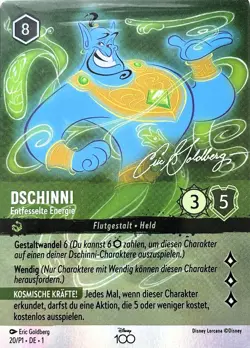 020/P1 Disney Lorcana - Dschinni - Deutsch - Promo - D100 - Holo/Foil NM - Image 1