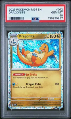 2025 POKEMON M24 EN-MCDONALD'S COLLECTION #012 DRAGONITE PSA 10 - Image 1
