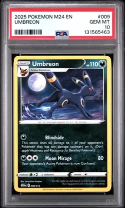 2025 POKEMON M24 EN-MCDONALD'S COLLECTION #009 UMBREON PSA 10 131565463 - Image 1