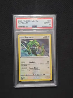 2025 POKEMON M24 EN-MCDONALD'S COLLECTION #014 RAYQUAZA PSA 10 - Image 1