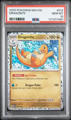 2025 POKEMON M24 EN-MCDONALD'S COLLECTION #012 DRAGONITE PSA 10 - Image 1