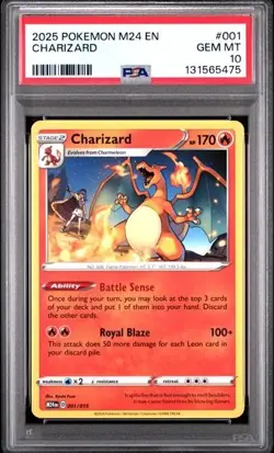 PSA 10 2025 POKEMON M24 EN-MCDONALD'S COLLECTION #001 CHARIZARD 131565475 - Image 1