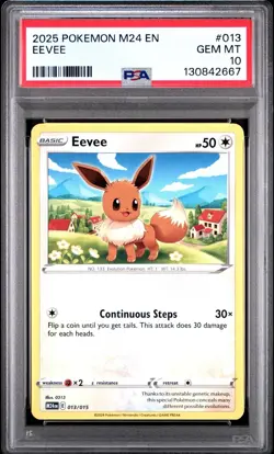 2025 POKEMON M24 EN-MCDONALD'S COLLECTION #013 EEVEE PSA 10 - Image 1