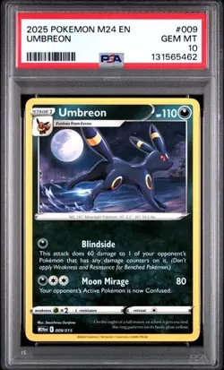 2025 POKEMON M24 EN-MCDONALD'S COLLECTION #009 UMBREON PSA 10 131565462 - Image 1