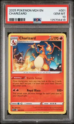 2025 POKEMON M24 EN-MCDONALD'S COLLECTION #001 CHARIZARD PSA 10 - Image 1