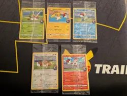 Pokemon Futsal On the Ball Full Set Pikachu, Eevee, Scorbunny, Sobble, Grookey - Image 1
