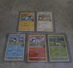 Pokemon Futsal On the Ball Full Set Pikachu, Eevee, Scorbunny, Sobble, Grookey - Image 1