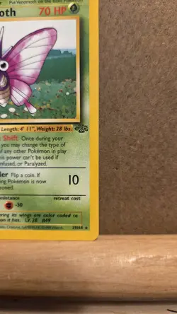 Venomoth Jungle 29/64 Rare non-holo LP - ungraded Pokemon Card - Image 4