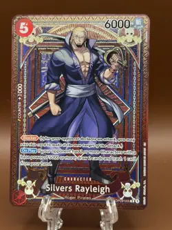 Silvers Rayleigh OP09-005 R SP One Piece Card Game A Fist of Divine Speed M/NM - Image 1