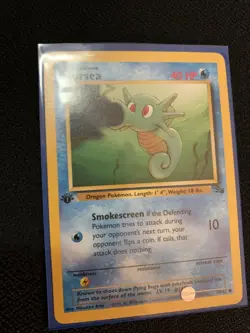Horsea 1st Edition - Fossil Set 49/62 - NM/NP, 1999 Common Pokemon Card - Image 2