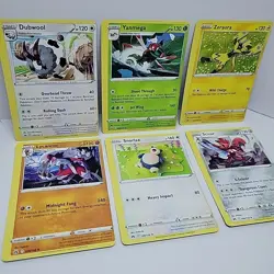 Pokemon Miscut Error Card Lot x6 Cards - Crown Zenith - Rares - NM - Image 1