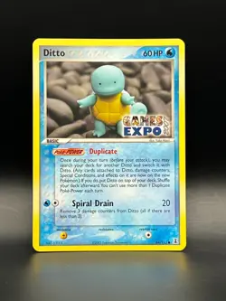 Ditto GAMES EXPO Card- Ex Delta Species 64/113-Super Rare Pokemon Promo -NM - Image 1