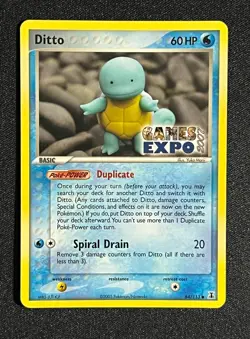 Ditto GAMES EXPO Card- Ex Delta Species 64/113-Super Rare Pokemon Promo -NM - Image 2
