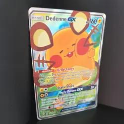 Pokemon TCG Dedenne GX 195a/214 Alternate Art Card NM Condition - Image 3