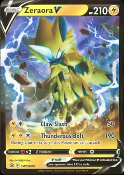 Zeraora V SWSH263 Sword & Shield Promo Card - Image 1