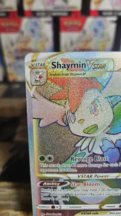 Pokemon TCG Shaymin VSTAR Rainbow Secret Rare Card 173/172 Brilliant Stars - Image 2