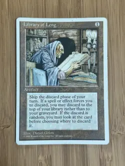 MTG Magic the Gathering Library Of Leng Fourth Edition LP - Image 1