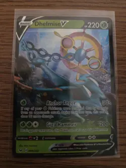 Pokemon TCG Dhelmise v Shining Fates Holo Ultra Rare Card 009/202 - Image 1