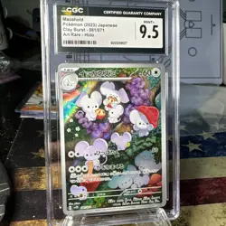 2023 POKEMON JAPANESE CLAY BURST ART RARE HOLO #081 MAUSHOLD CGC 9.5 - Image 1