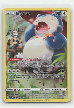 Pokemon Snorlax Holo - SWSH11: Lost Origin Trainer Gallery TG10/TG30 - NM - Image 1