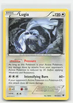 Pokemon Lugia Regular - XY - Fates Collide 78/124 - NM - Image 1